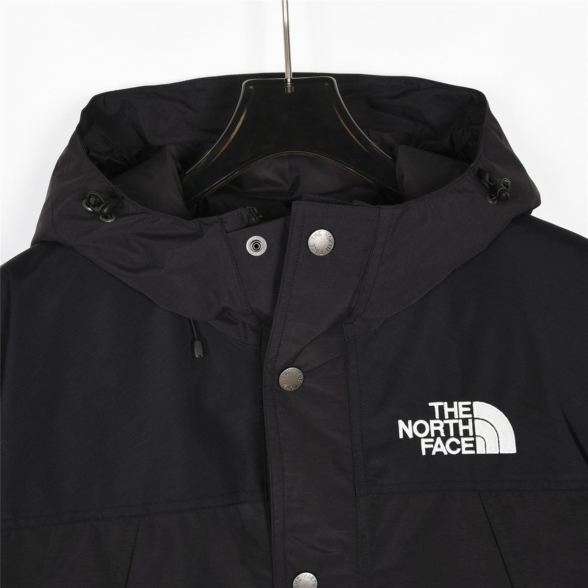 The North Face Women's Men's Down Parka - Black Hooded Winter Jacket