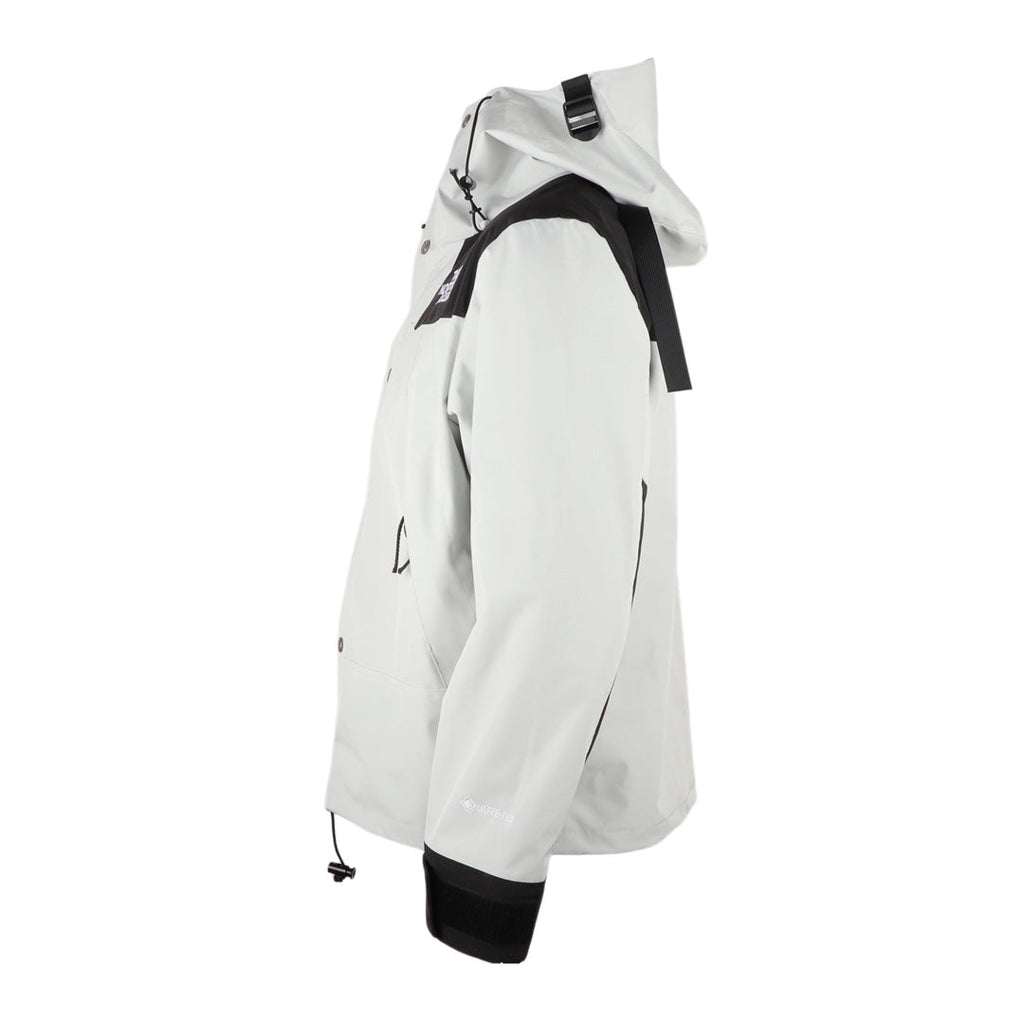 The North Face Men's GORE-TEX Hooded Jacket | Light Gray & Black Color Block | Women's Styling Inspiration