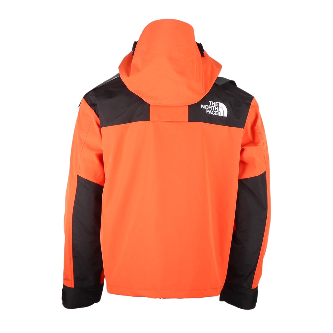 The North Face Men's GORE-TEX Hooded Mountain Jacket | Orange & Black Color Block