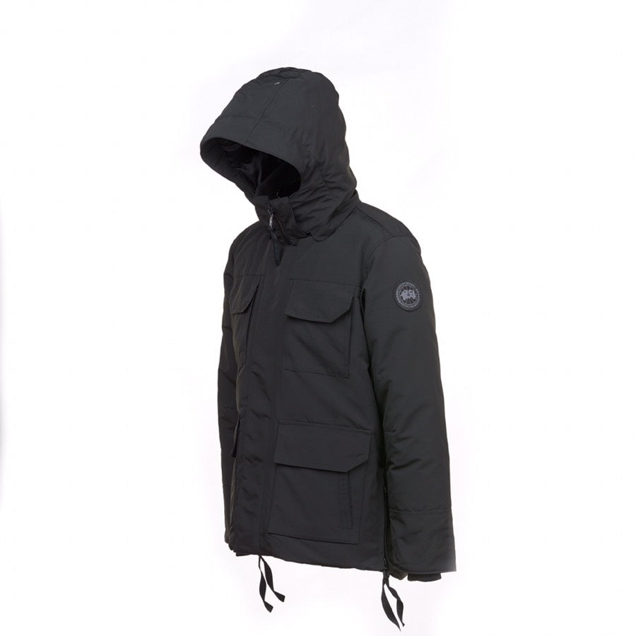 Canada Goose Women's Navy Parka Down Jacket With Coyote Fur