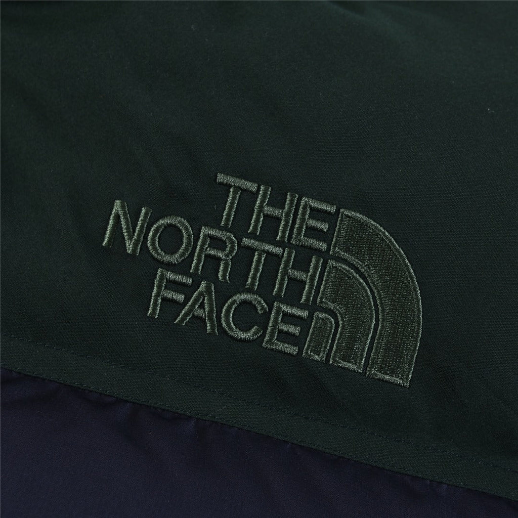 The North Face 1996 Retro Nuptse Jacket – Navy & Dark Green Color Block | Women's & Men's Styling