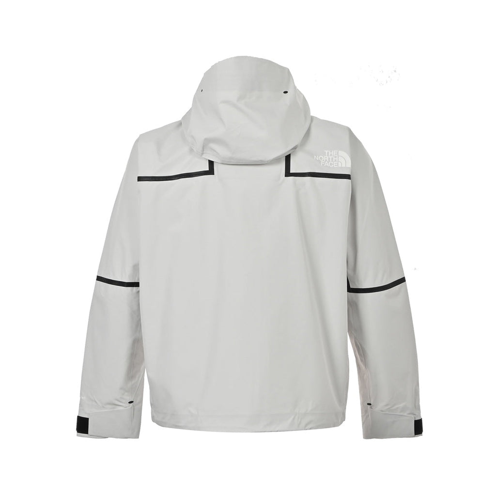 The North Face Women's Men's GORE-TEX Seam Tape Hooded Jacket - Off White & Black Waterproof Shell