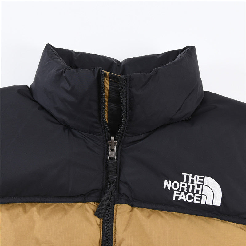 The North Face 1996 Retro Nuptse Jacket – Tan & Black Color Block | Women's & Men's Styling
