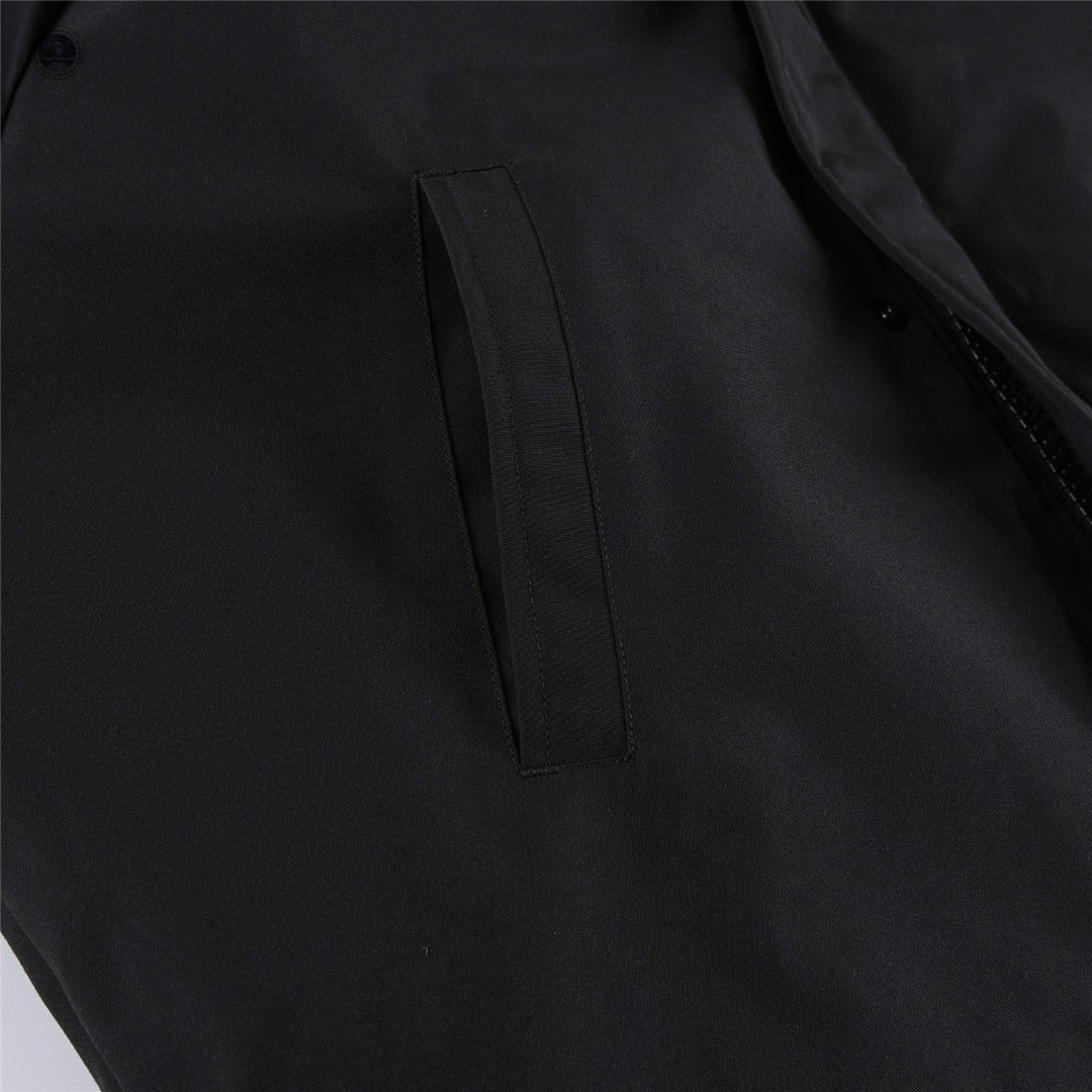 Canada Goose Women's Men's Patchwork Hooded Bomber Jacket - Black
