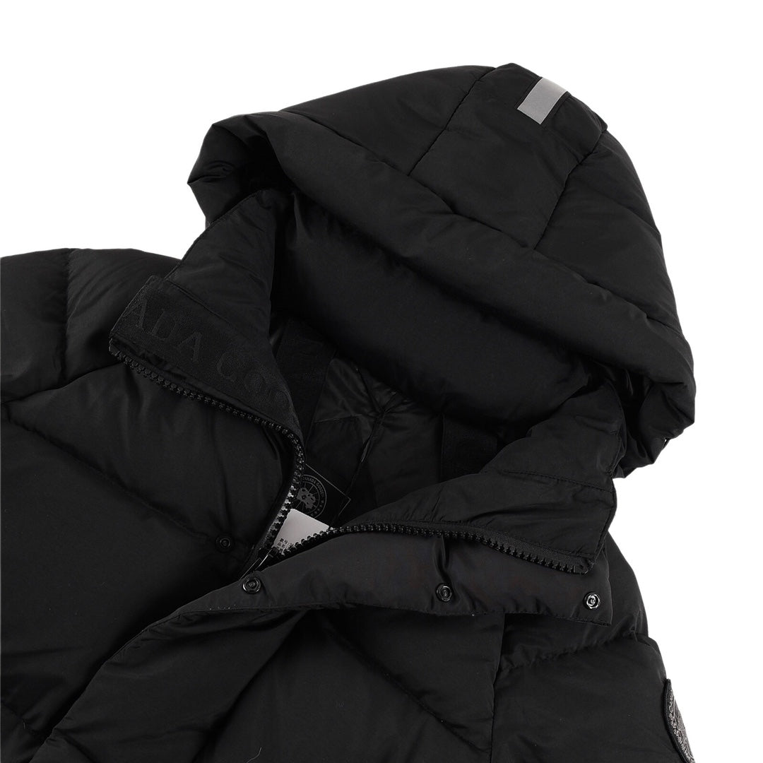 Canada Goose Women's Men's Short Hooded Down Jacket - Black