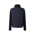 Moncler Women's Men's Diamond Quilted Knit Sleeve Down Jacket - Navy
