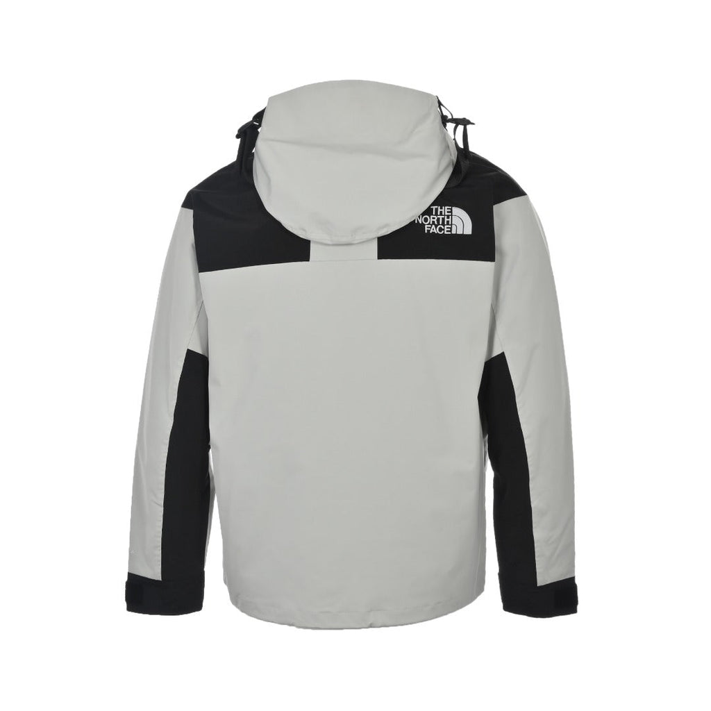 The North Face Men's GORE-TEX Hooded Jacket | White & Black Color Block | Women's Styling Inspiration