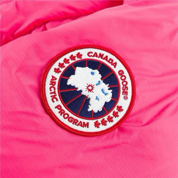 Canada Goose Women's Men's Short Hooded Down Jacket - Hot Pink