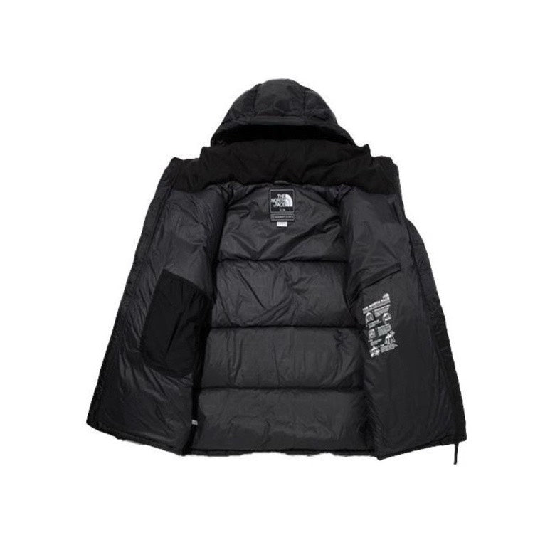 The North Face Hooded Puffer Jacket Black & Olive | Women's & Men's Streetwear