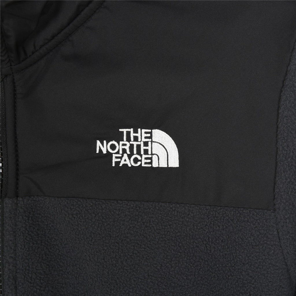 The North Face Women's Men's Fleece Jacket - Dark Gray & Black Color Block