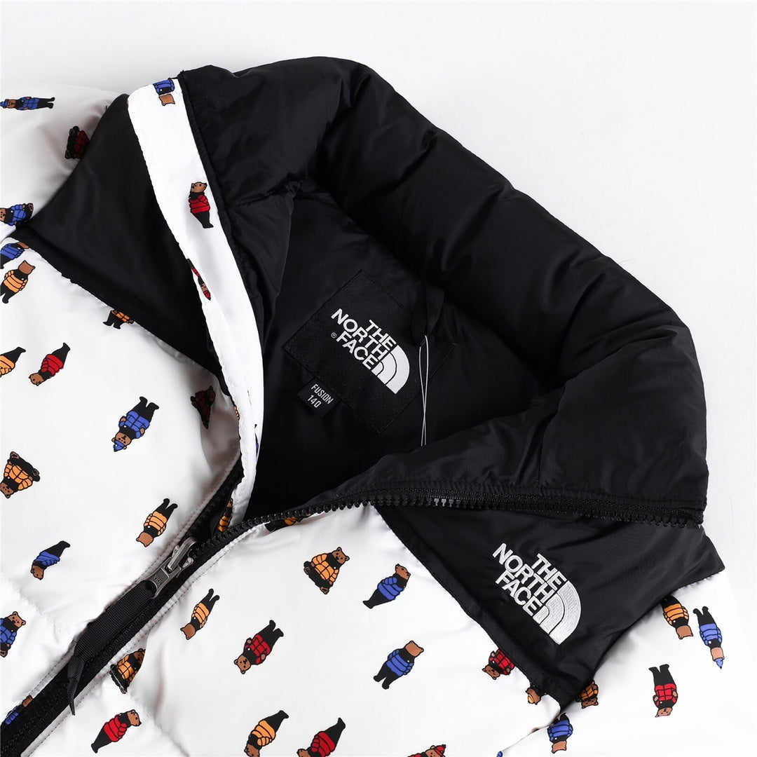 The North Face 1996 Retro Nuptse Jacket White Bear Print | Women's & Men's Streetwear