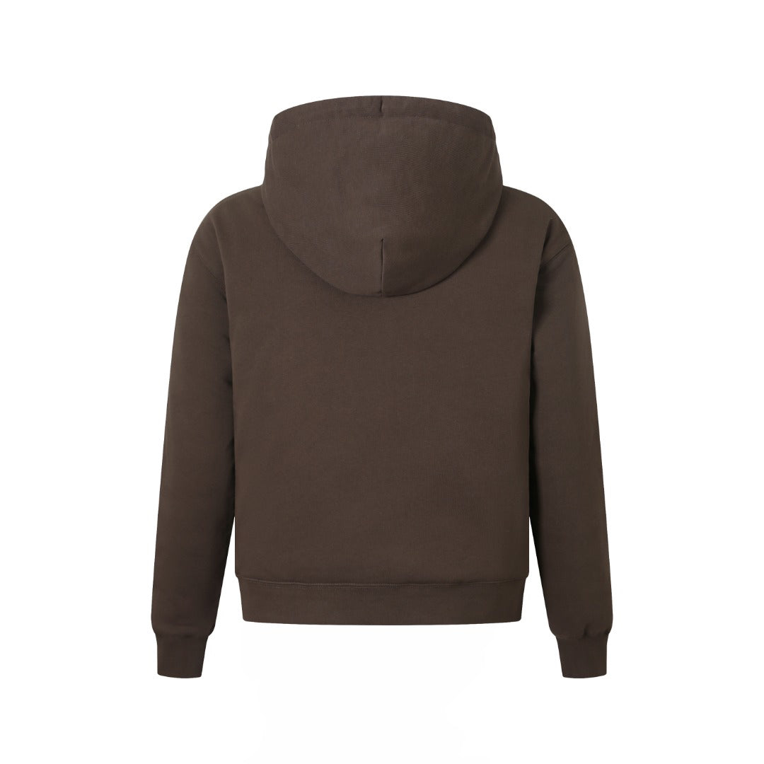Canada Goose Women's Men's Full-Zip Hooded Down Jacket - Brown