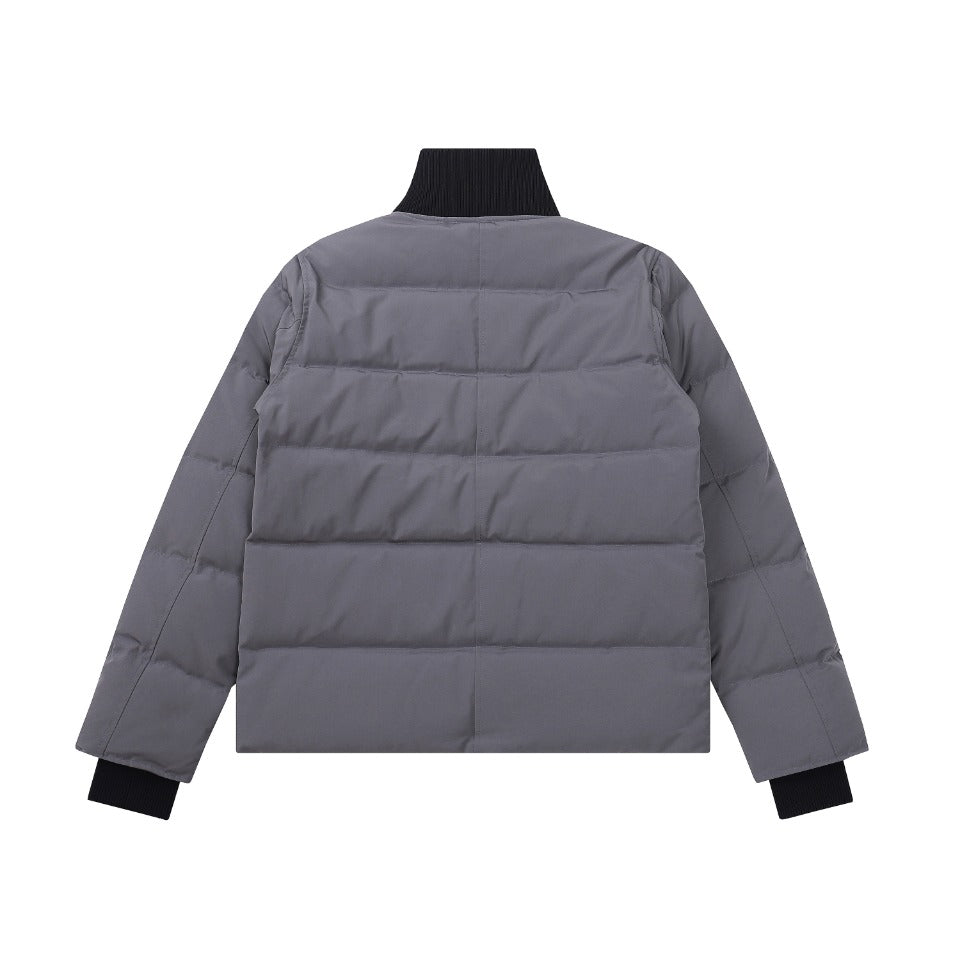 Canada Goose Women's Men's Black Label Cropped Puffer Jacket - Grey