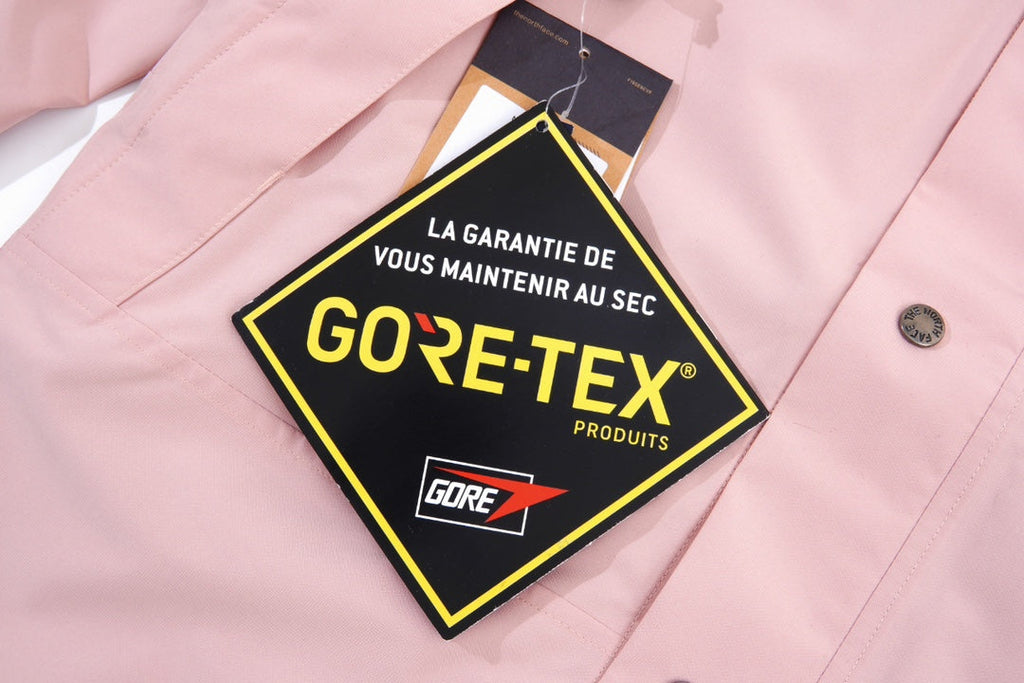 The North Face Men's GORE-TEX Hooded Mountain Jacket | Light Pink & Black Color Block