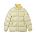 Moncler Women's Men's Stand Collar Puffer Down Jacket - Cream