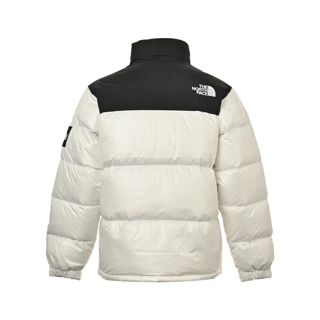 The North Face 1996 Retro Nuptse Jacket – Off White & Black Color Block | Women's & Men's Styling