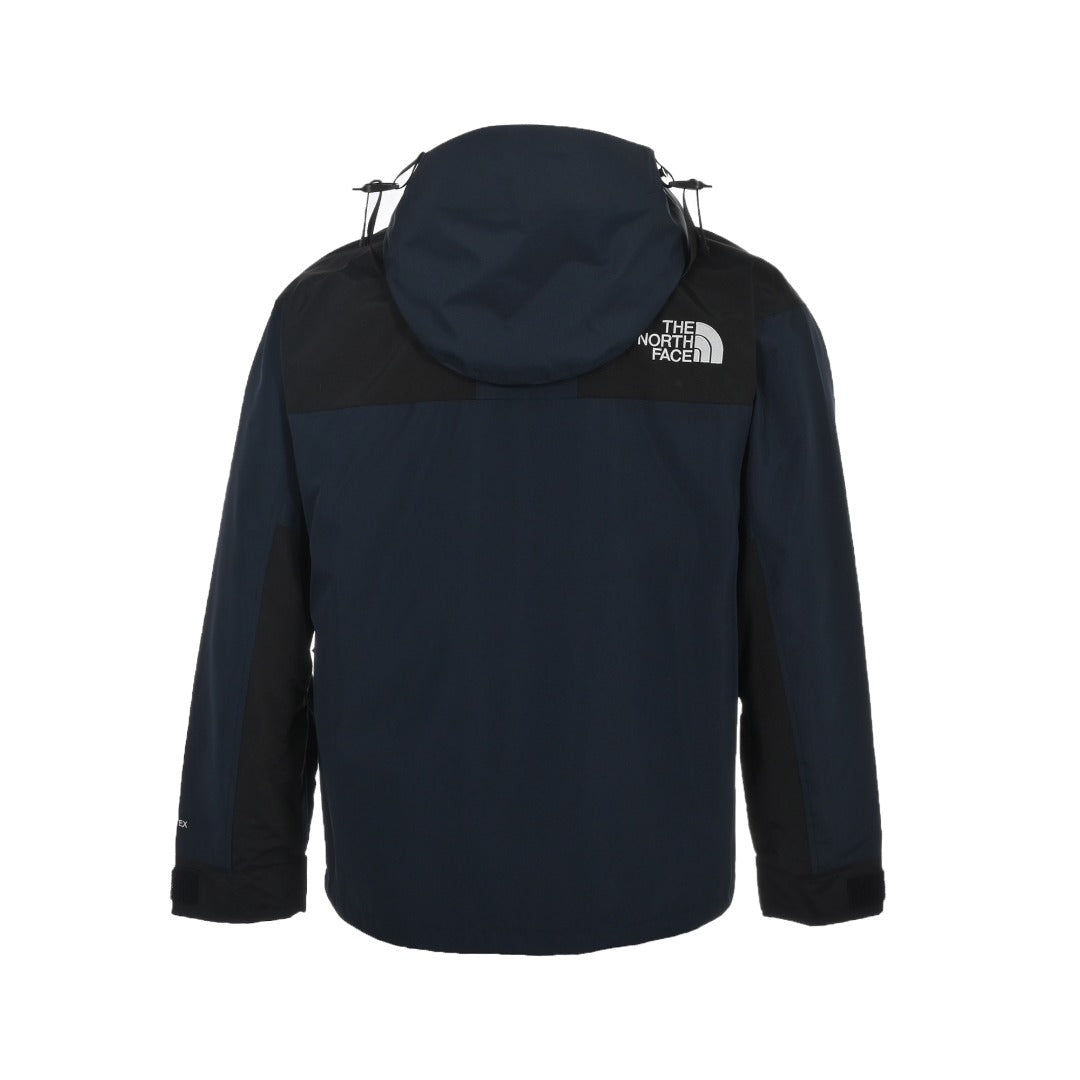 The North Face Men's GORE-TEX Hooded Jacket | Navy & Black Color Block | Women's Styling Inspiration
