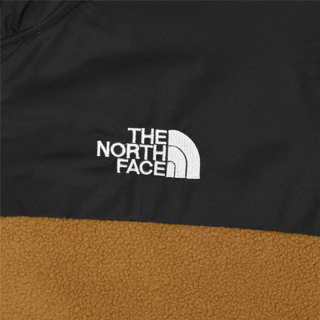The North Face Women's Men's Fleece Jacket - Khaki & Black Color Block