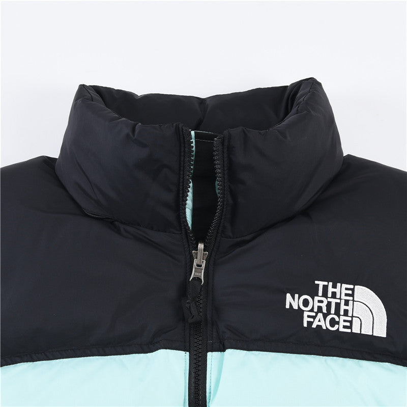 The North Face 1996 Retro Nuptse Jacket – Mint Green & Black Color Block | Women's & Men's Styling
