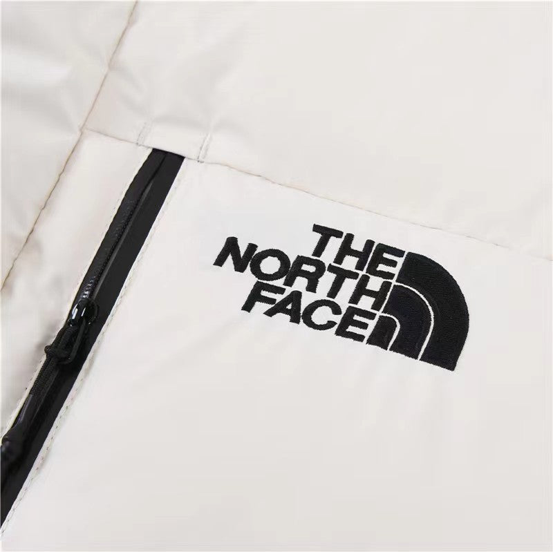 The North Face Long Hooded Puffer Coat – Off White | Women's & Men's Styling