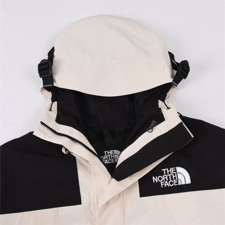 The North Face Mountain Jacket – Off White & Black Color Block | Women's & Men's Styling