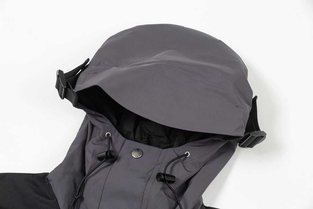 The North Face Men's GORE-TEX Hooded Mountain Jacket | Dark Grey & Black Color Block