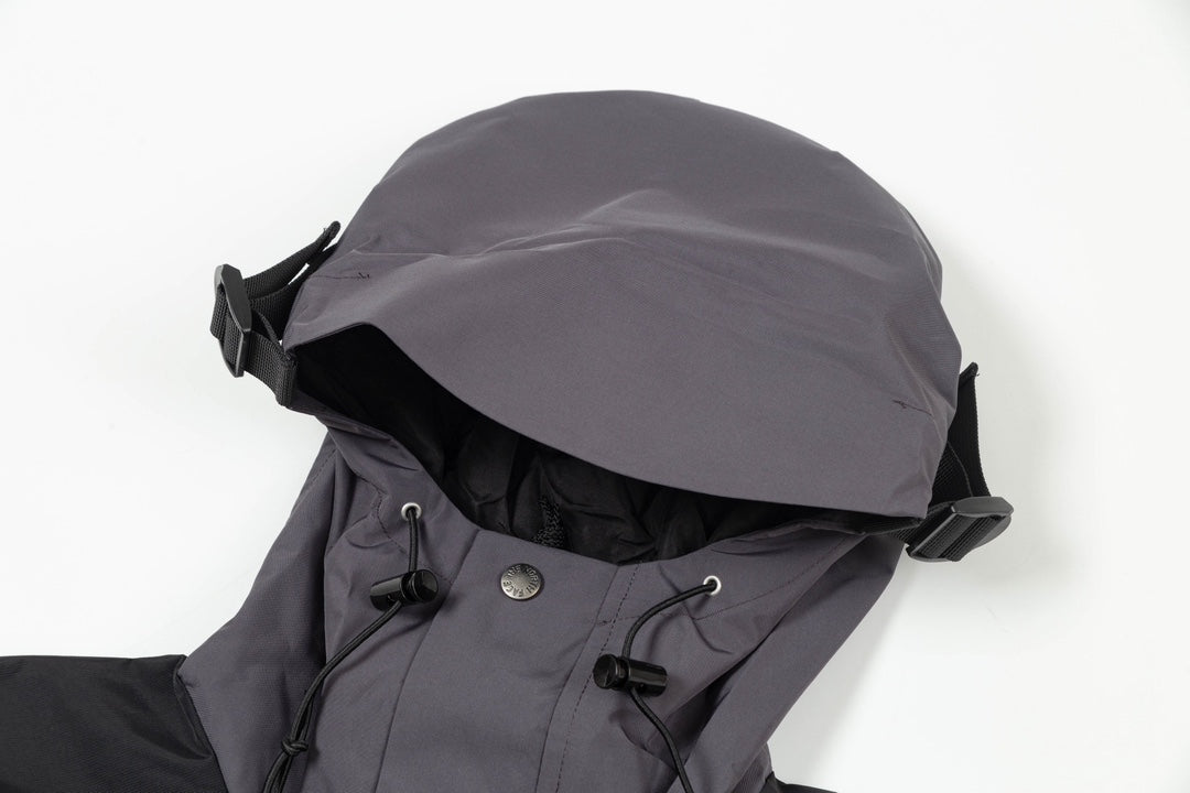 The North Face Men's GORE-TEX Hooded Mountain Jacket | Dark Grey & Black Color Block