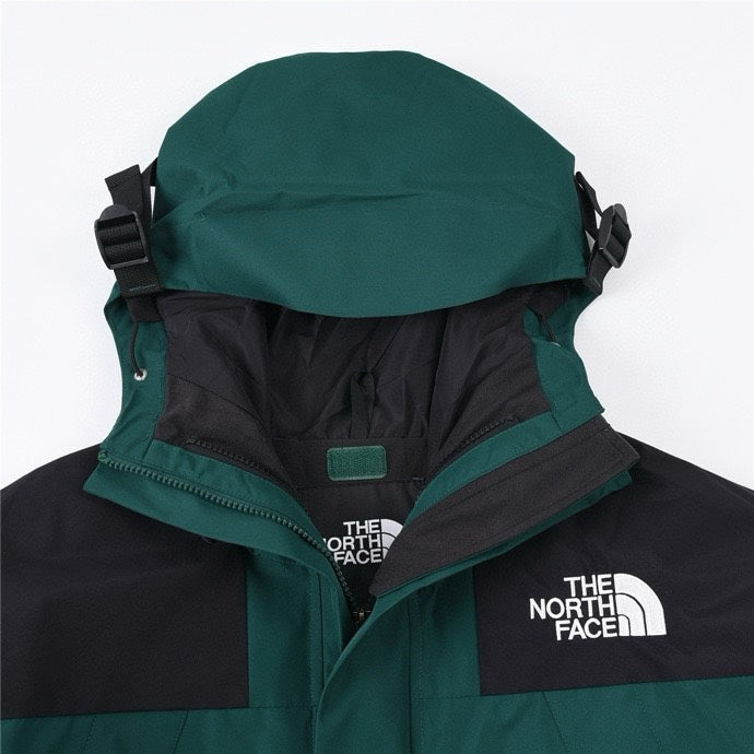 The North Face Mountain Jacket Dark Green Black Color Block