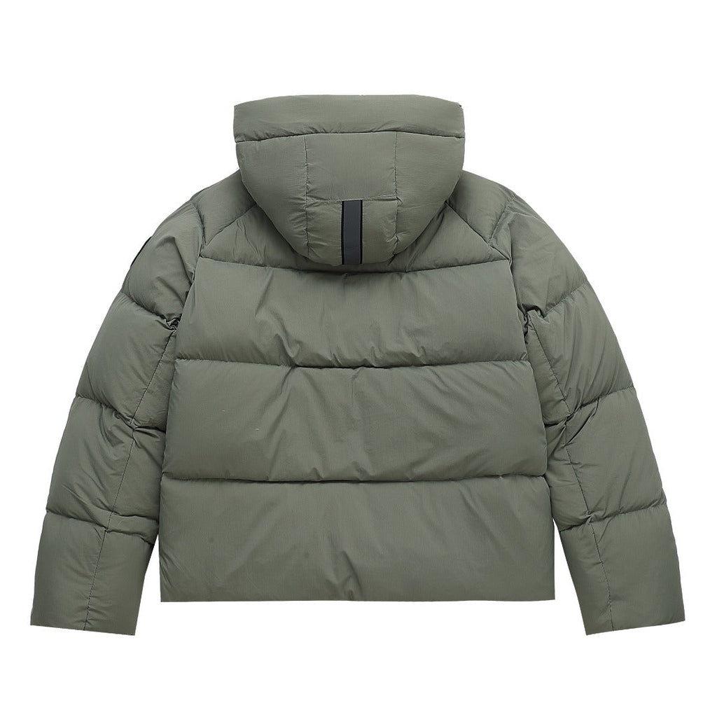 Canada Goose Women's Men's Short Hooded Down Jacket - Sage Green