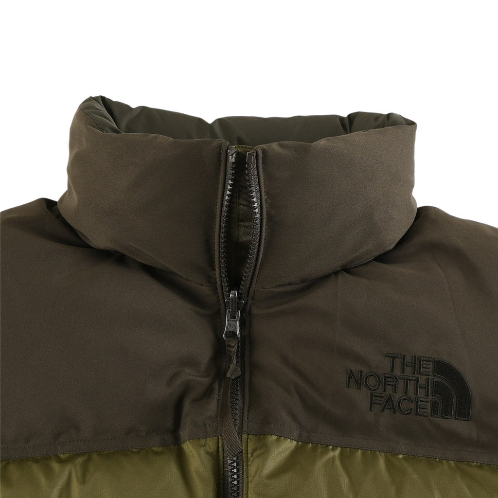 The North Face 1996 Retro Nuptse Jacket – Olive Green Color Block | Men's & Women's Styling