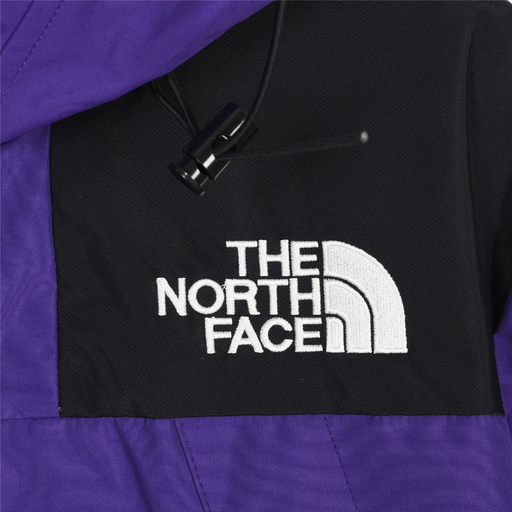 The North Face Men's Hooded Mountain Jacket | Purple & Black Color Block