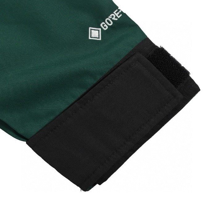The North Face Women's Men's GORE-TEX Hooded Mountain Jacket - Dark Green & Black Color Block Waterproof Shell