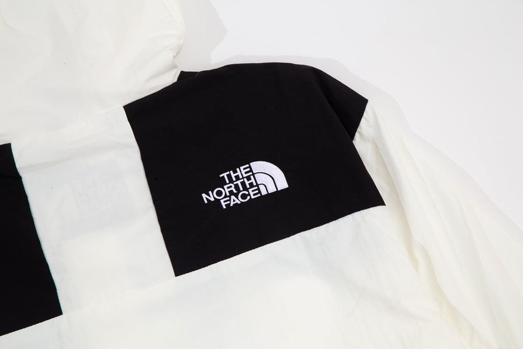 The North Face Men's Hooded Mountain Jacket | Off-White & Black Color Block