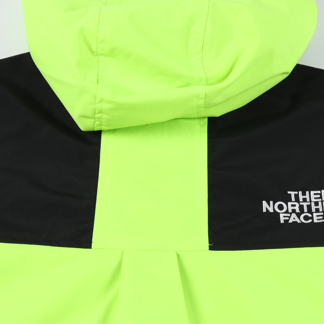 The North Face Women's Hooded Mountain Jacket | Neon Green & Black Color Block
