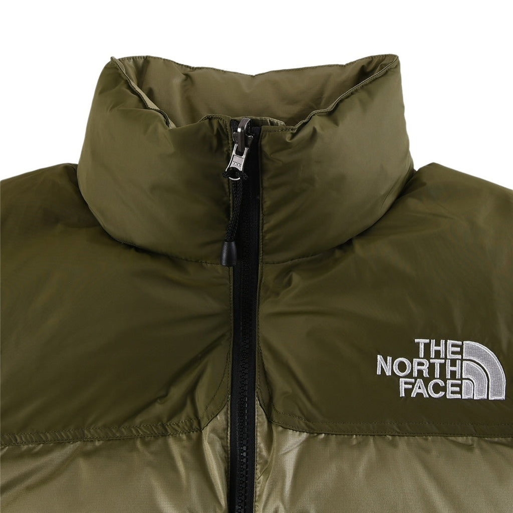 The North Face 1996 Retro Nuptse Jacket – Olive Green Color Block | Women's & Men's Styling