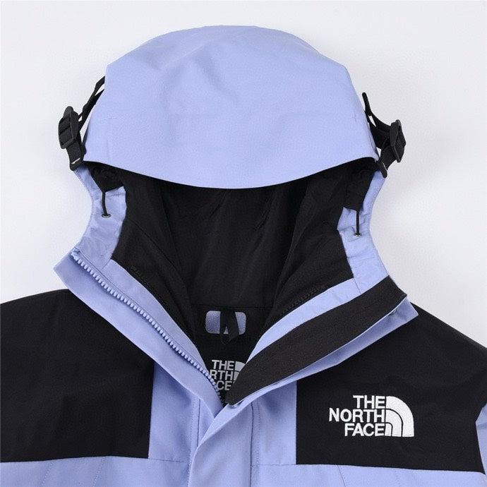 The North Face Mountain Jacket – Light Blue & Black Color Block | Women's & Men's Styling