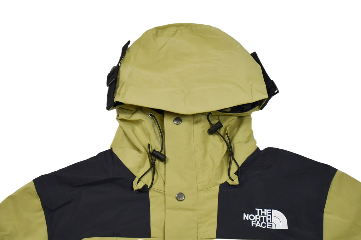 The North Face Men's GORE-TEX Hooded Mountain Jacket | Olive Yellow & Black Color Block