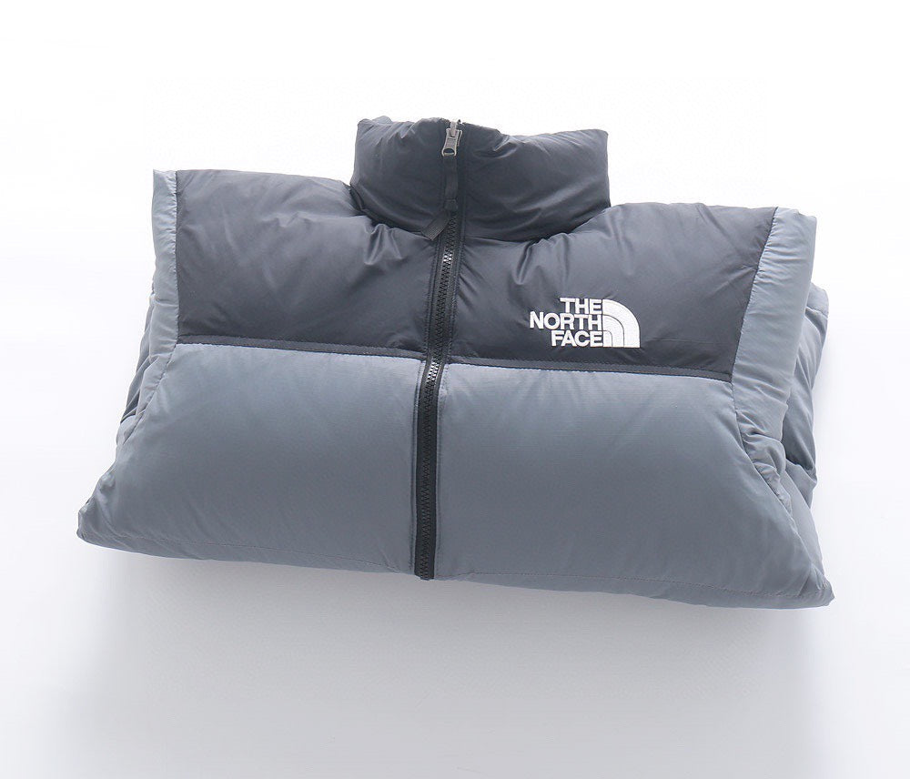 The North Face 1996 Retro Nuptse Jacket Grey Black Color Block