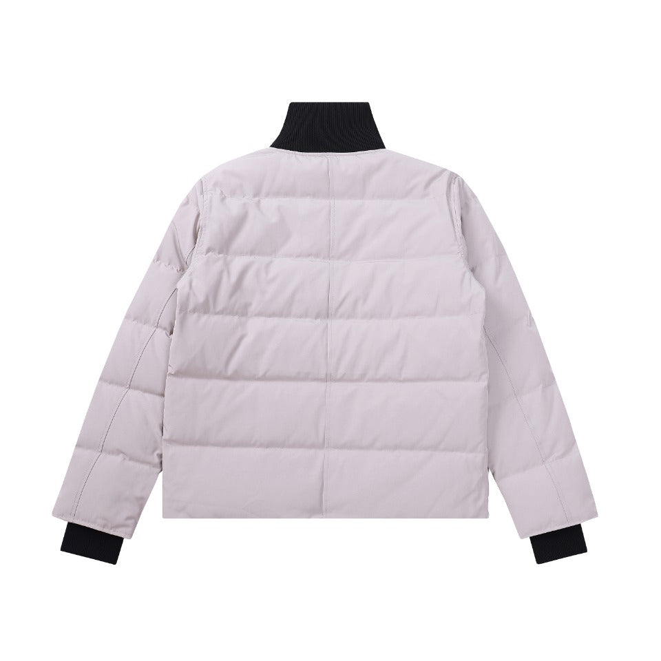 Canada Goose Women's Men's Black Label Cropped Puffer Jacket - Light Pink