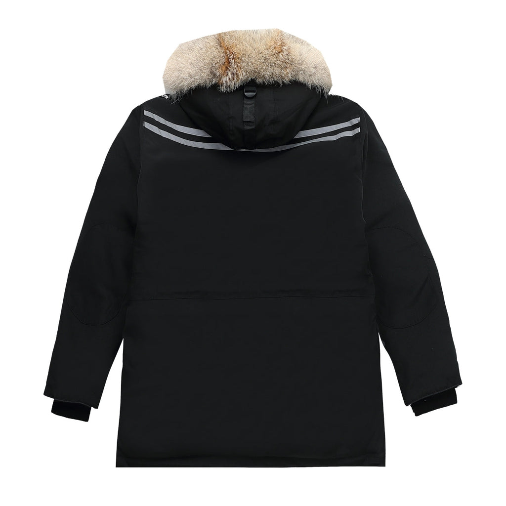 Canada Goose Women's Men's Expedition Down Parka Jacket with Coyote Fur - Black
