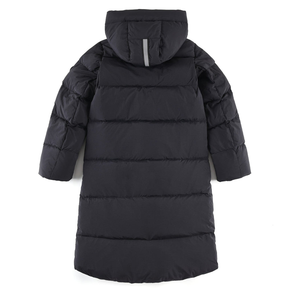 Canada Goose Women's Men's Long Hooded Down Coat - Black
