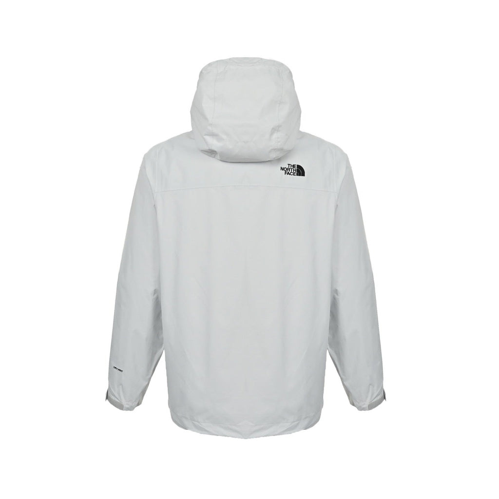 The North Face Women's Men's Hooded Rain Jacket - Light Gray