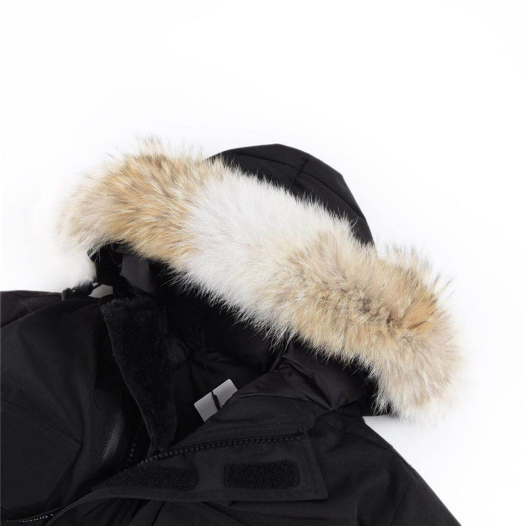 Canada Goose Women's Men's Fur Hood Parka Jacket - Black