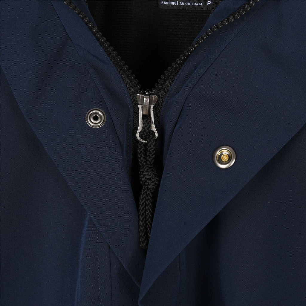 The North Face Men's Hooded Mountain Jacket | Navy Blue & Black Color Block
