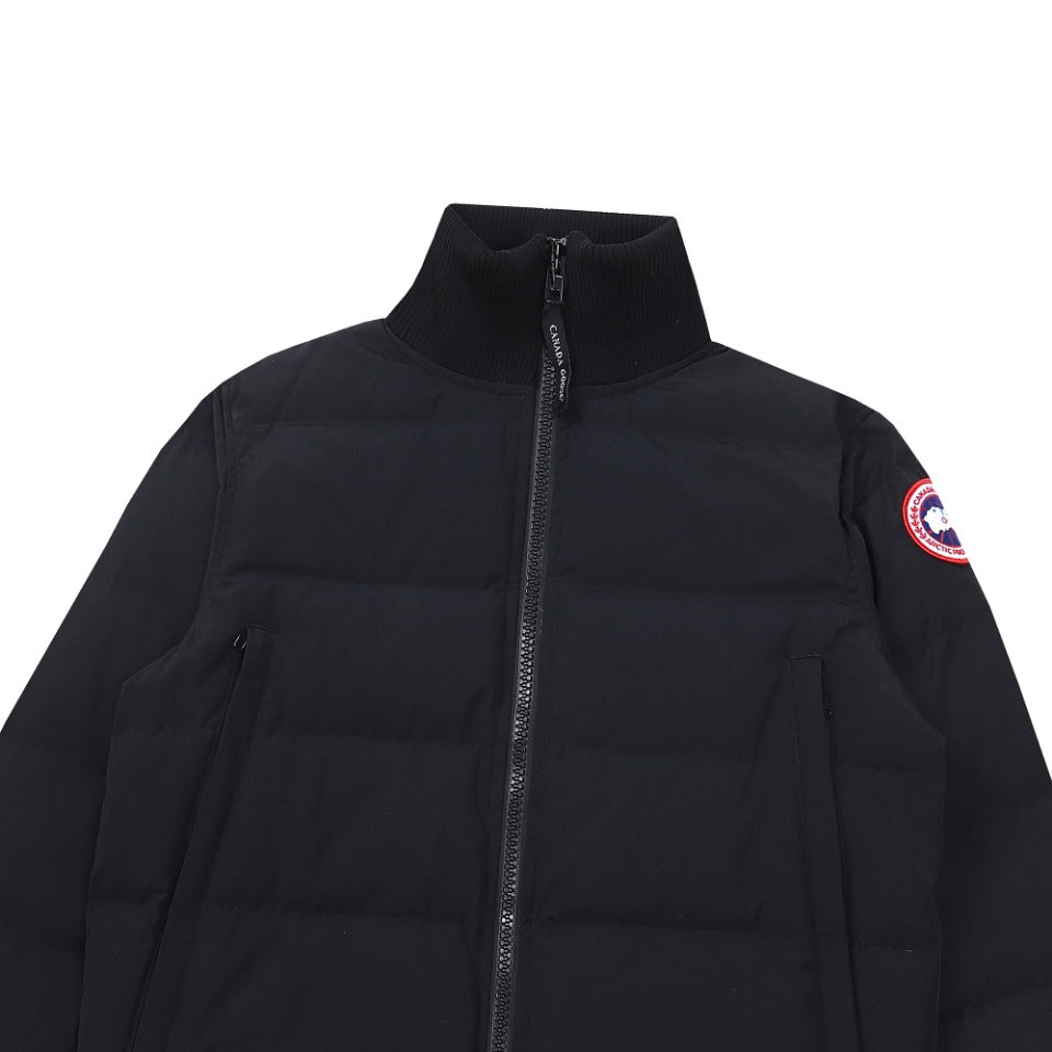 Canada Goose Women's Men's Black Label Cropped Puffer Jacket