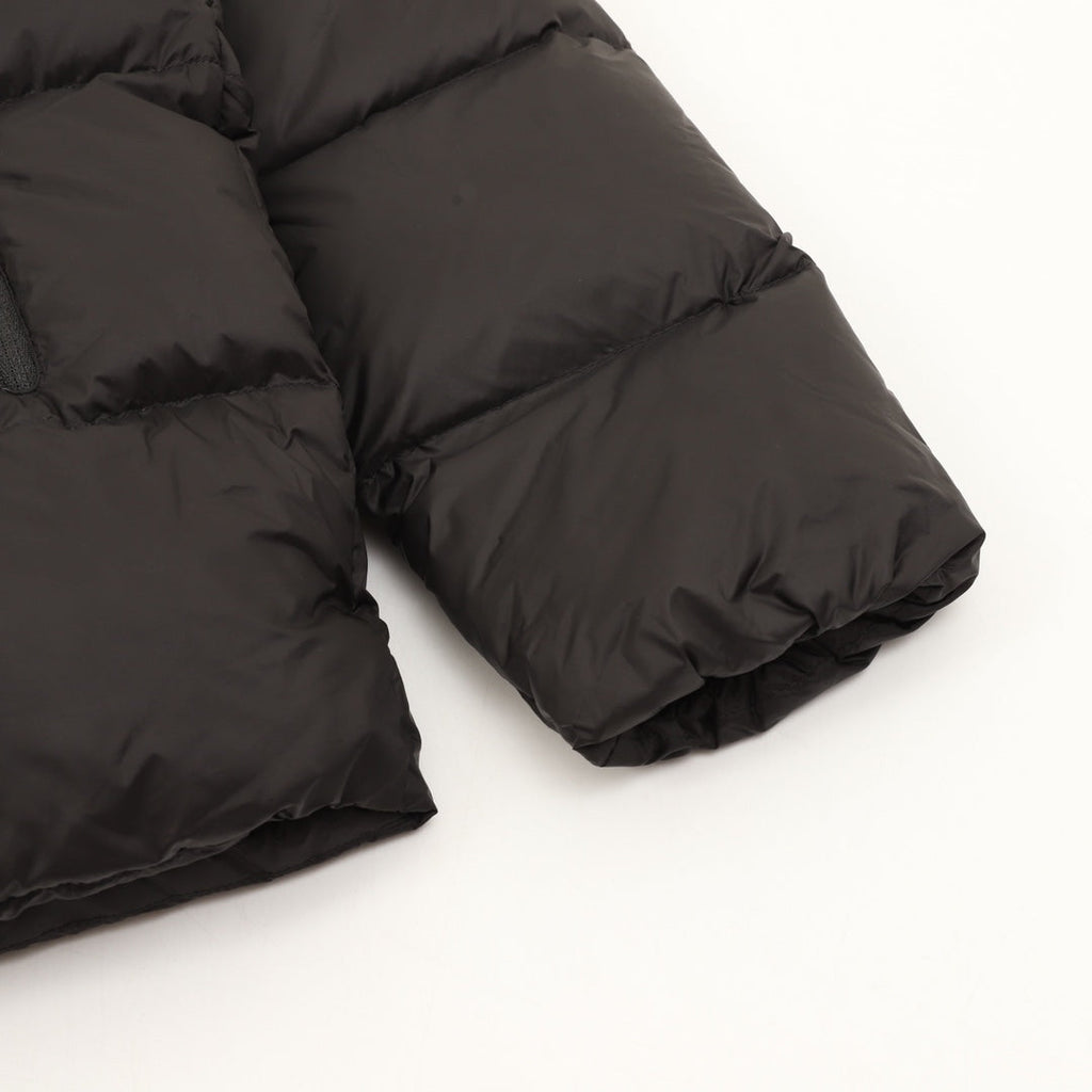 Moncler Women's Men's Stand Collar Puffer Down Jacket - Black