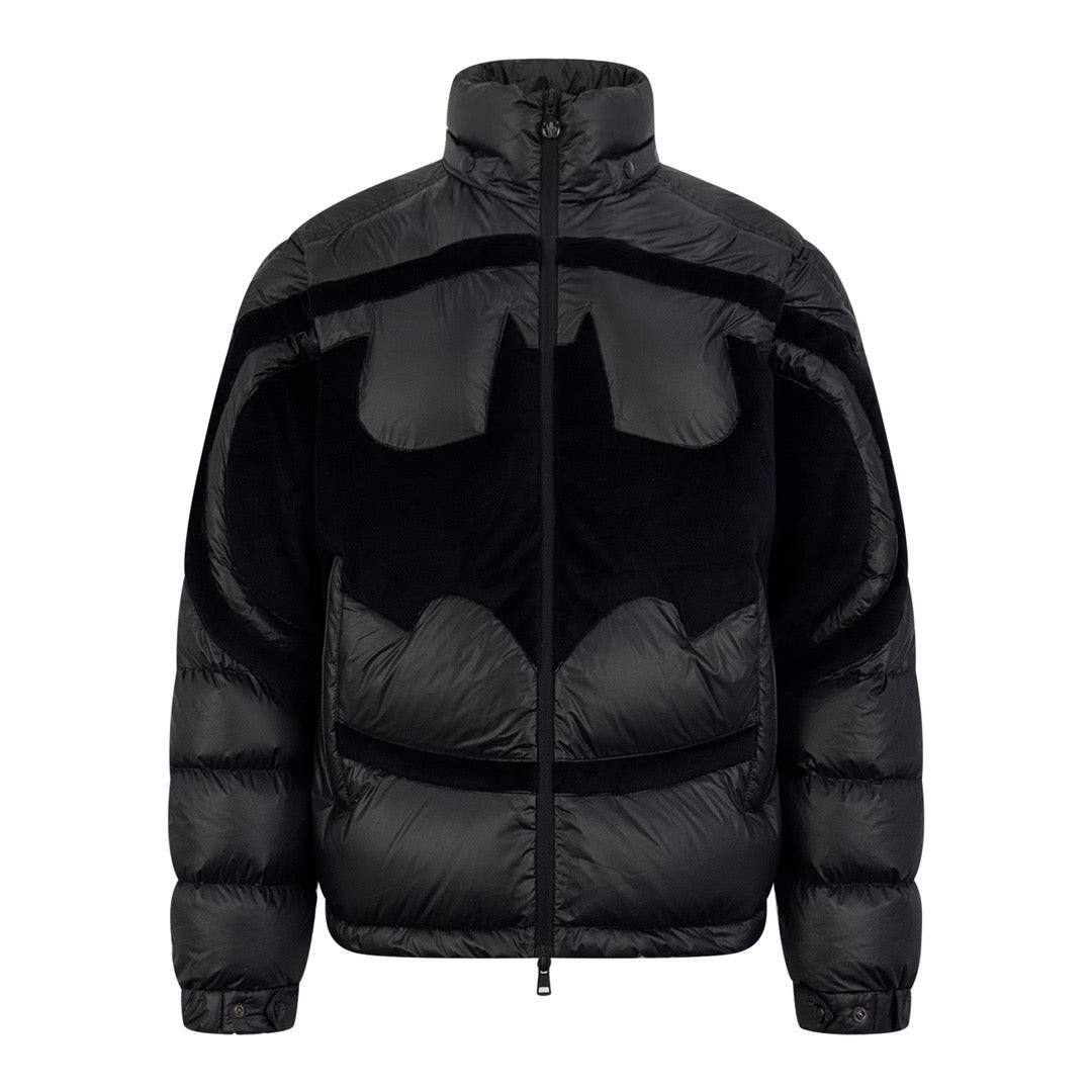 Moncler x Batman Women's Men's Hooded Down Jacket - Black