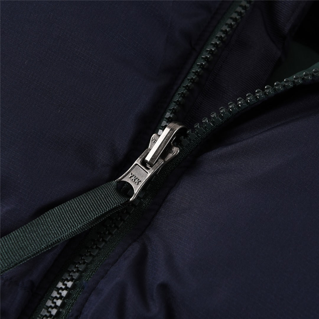 The North Face 1996 Retro Nuptse Jacket – Navy & Dark Green Color Block | Women's & Men's Styling