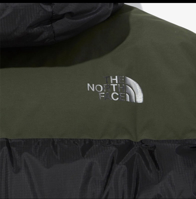 The North Face Hooded Puffer Jacket Black & Olive | Women's & Men's Streetwear