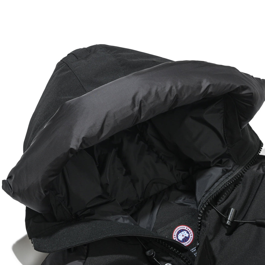 Canada Goose Women's Men's Hooded Down Bomber Jacket - Black
